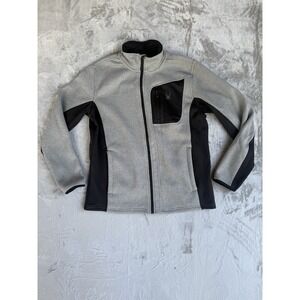 Spyder Men's Relaxed Fit Full Zip Jacket, Lg, Gray, New